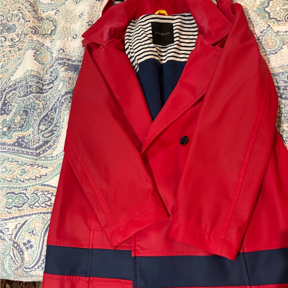 St. John's Bay Red and Navy Coat